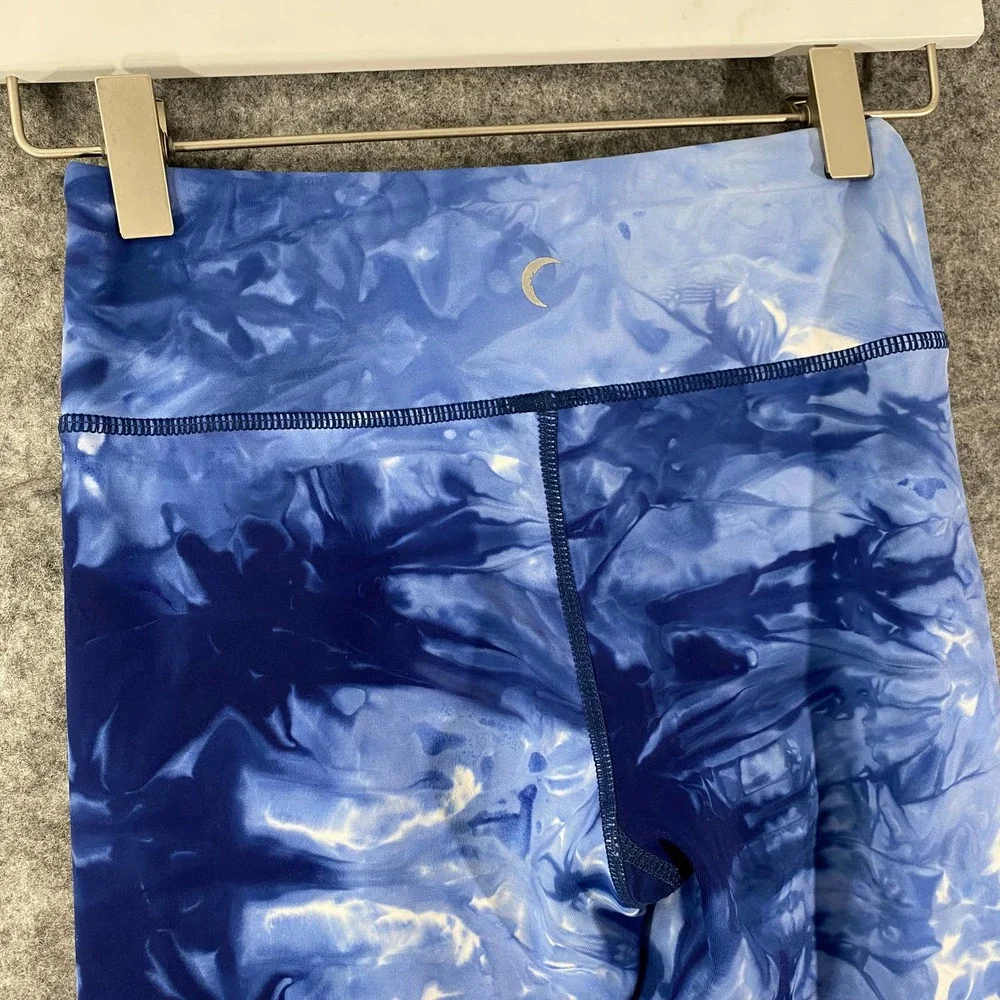 Zyia Active Leggings Girls Small (8-9) Blue Tie Dye Hendrix Light N Tight - Picture 5 of 12